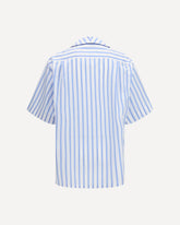 Camicia a righe con maniche corte - MULTICOLORE | Base Blu