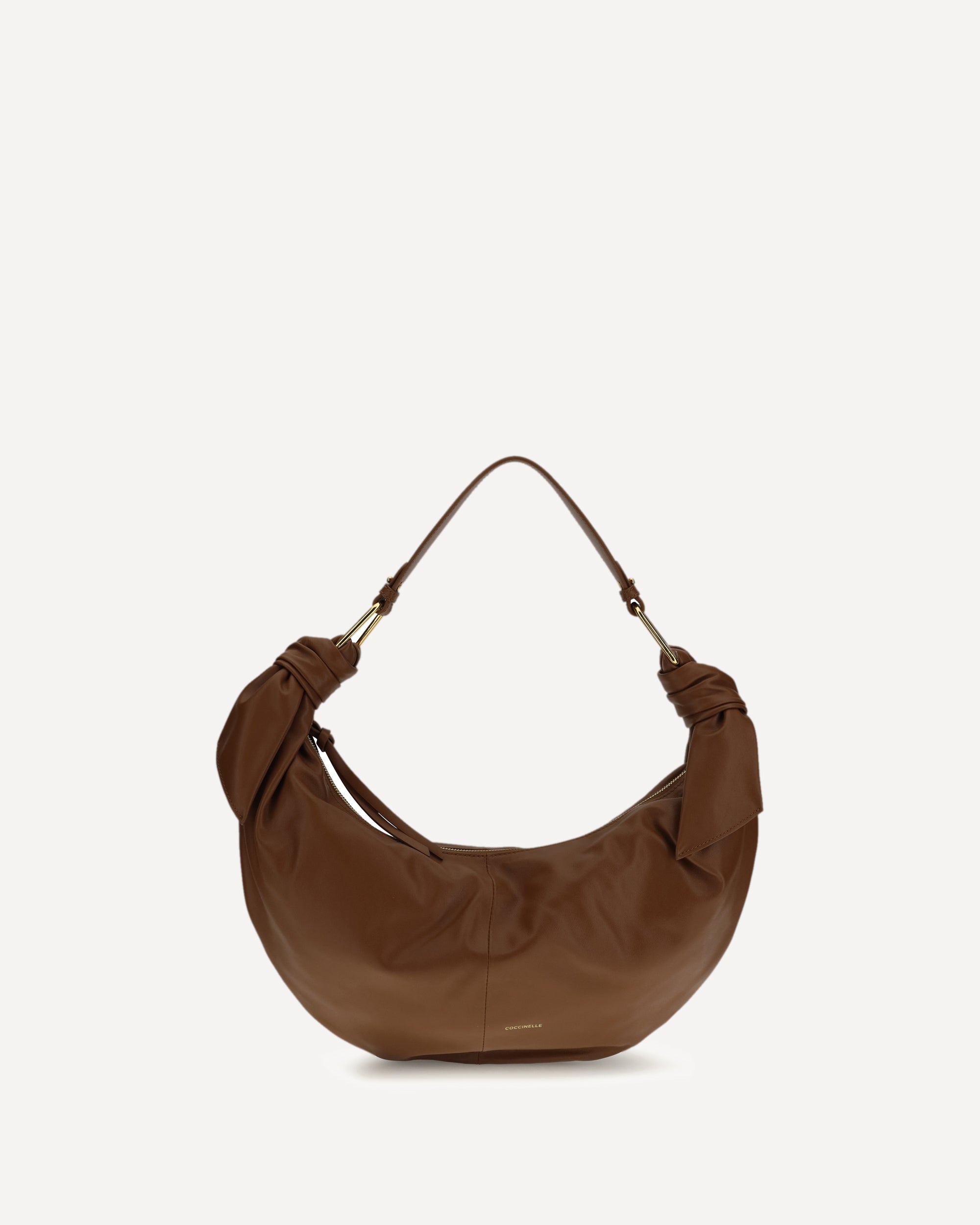 COCCINELLE ショルダーバッグ ダークブラウン COCCINELLE Furoshiki Shoulder Bag BROWN | Base Blu