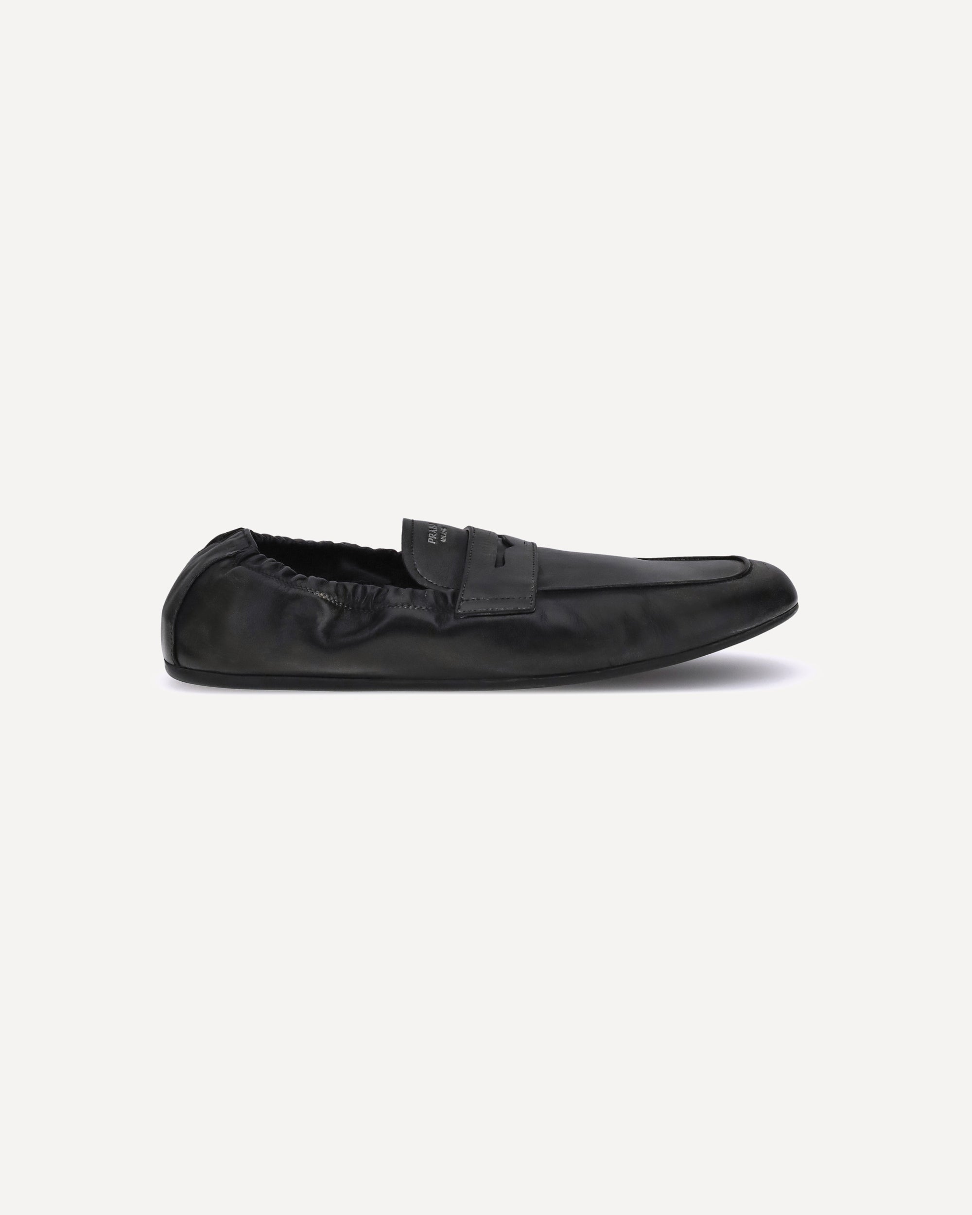 靴 prada archive studs leather shoes loafer Prada Spazzolato Leather Studded Loafers | Neiman Marcus
