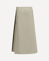 Bonded cotton Skirt - GREEN | Base Blu