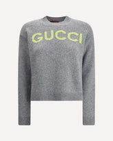 Maglione in Lana con iconico monogramma - GRIGIO | Base Blu