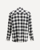 Camicia a quadri oversize - NERO | Base Blu