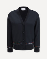 Snowflakes Cardigan - BLACK | Base Blu