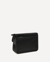 Re-Nylon and Saffiano Shoulder Bag - BLACK | Base Blu