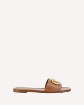 Logoed Sandals - BROWN | Base Blu