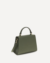 Borsa a Mano VSling in vitello granato mini - VERDE | Base Blu