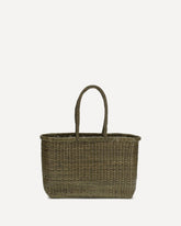 Big Weave Tote Bag - KHAKI  | Base Blu