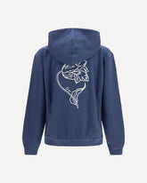 Kenzo Tulip zip Hoodie - BLUE | Base Blu