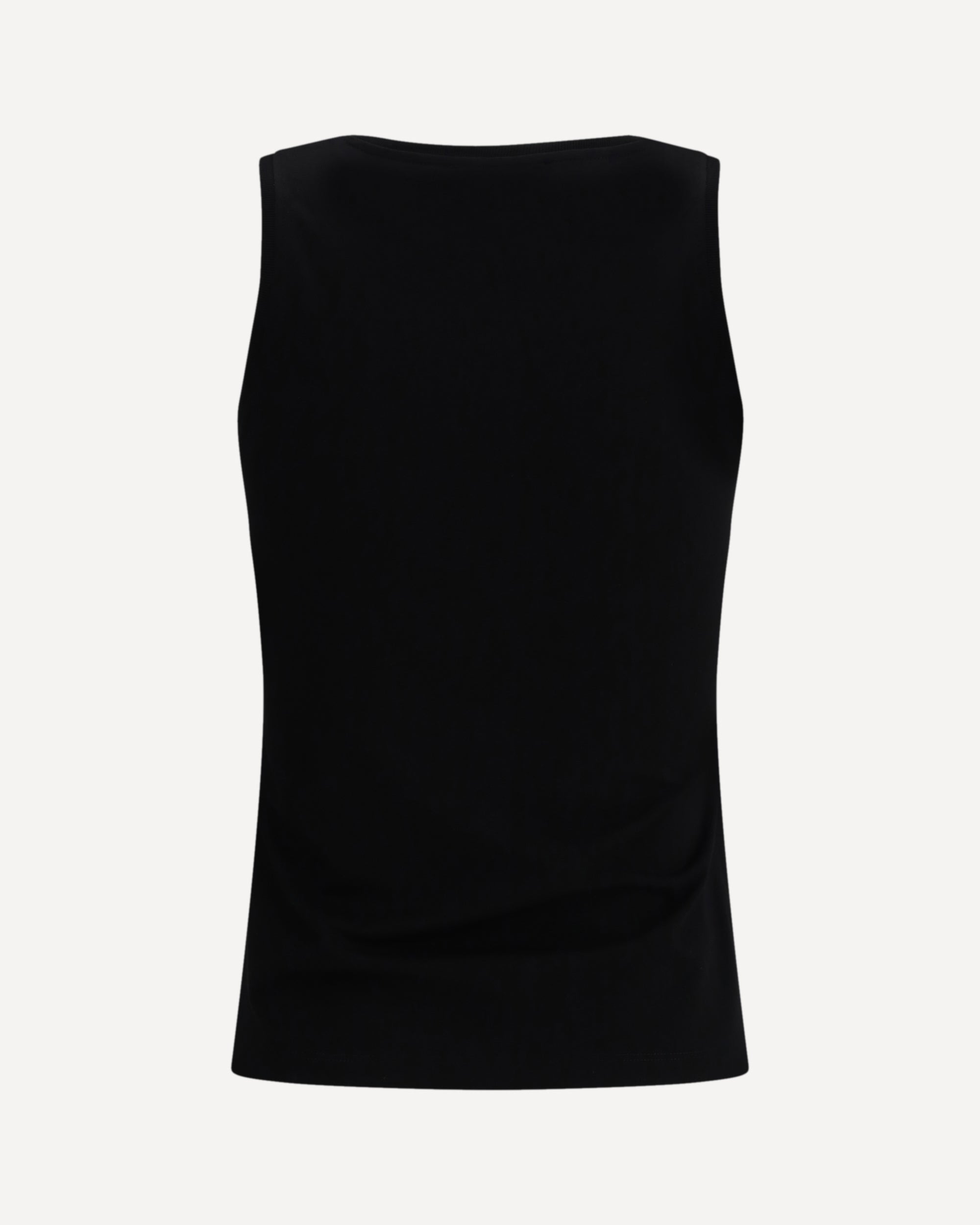 BALMAIN Paris brush print Tank Top BLACK | Base Blu