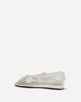 Jenny mesh Ballerinas - WHITE | Base Blu