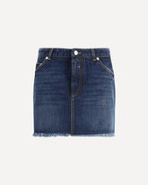 Denim Miniskirt - BLUE | Base Blu