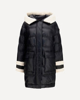 Kunto BG 02 shearling-collar puffer Jacket - BLACK | Base Blu