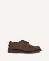 Suede Lace-Up Shoes - BROWN | Base Blu