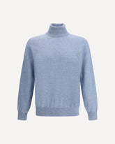 Turtleneck Sweater - LIGHT BLUE | Base Blu