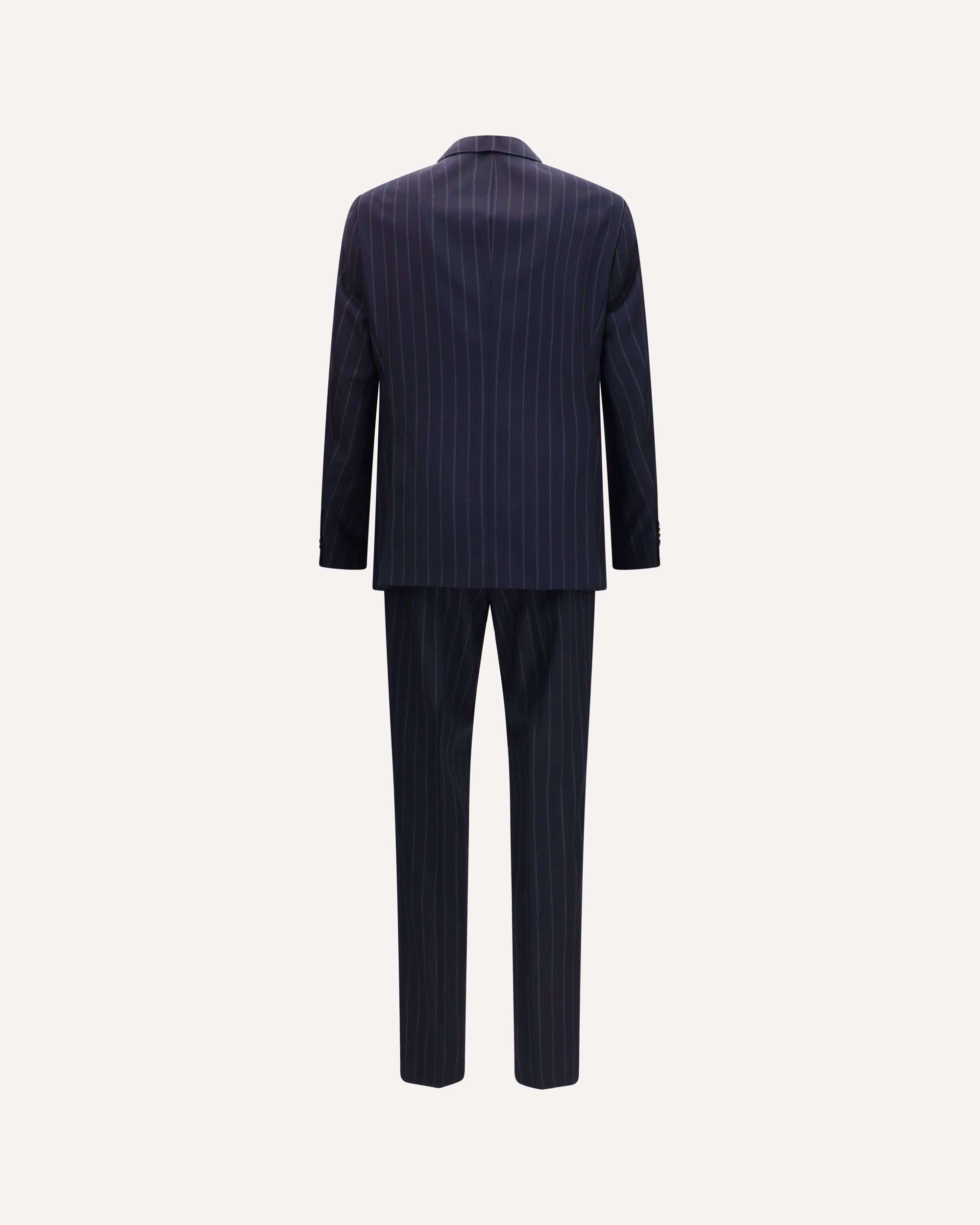 HUGO BOSS BLACK Striped virgin wool Suit BLUE | Base Blu