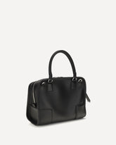 Borsa a Mano Amazona 180 piccola in pelle di vitello - NERO | Base Blu