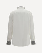 Floral lace detail Shirt - WHITE | Base Blu