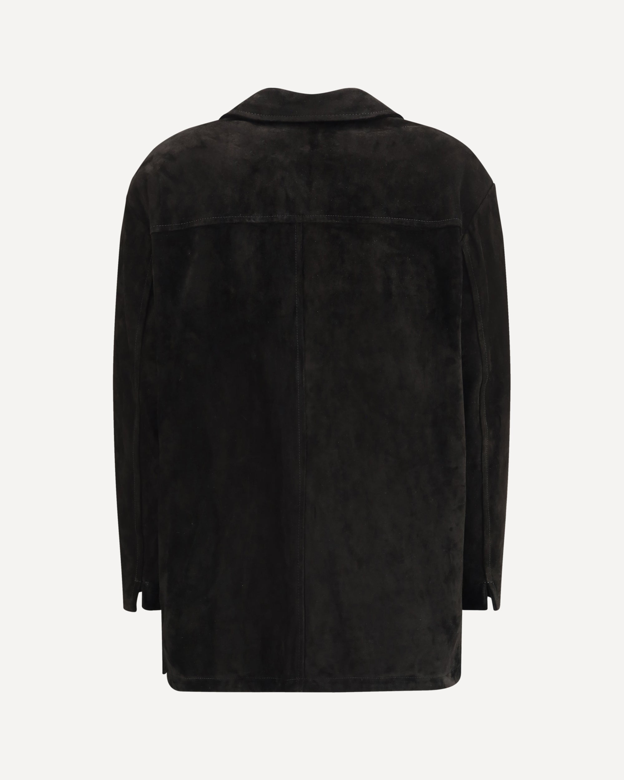 SALVATORE SANTORO Suede leather Jacket BLACK | Base Blu