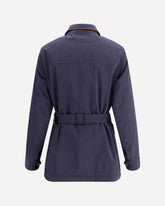 Membraned nylon saharan Jacket - BLUE | Base Blu