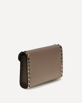Rockstud Shoulder Bag - BROWN | Base Blu