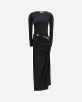 Long-Sleeve Suspended Dress - BLACK | Base Blu
