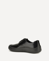 Brushed leather Sneakers - BLACK | Base Blu