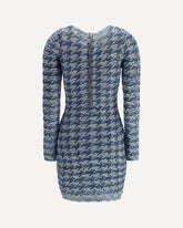Textured Halma Dress - BLUE | Base Blu