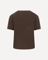 T-Shirt in jersey di cotone  - MARRONE | Base Blu