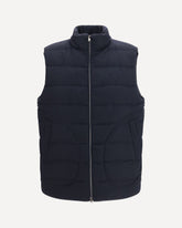 Wool-blend Vest - BLUE | Base Blu