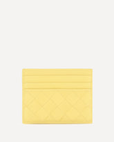 Leather Card Holder - YELLOW | Base Blu