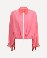 Blouson Bomber in viscosa tecnica - ROSA | Base Blu