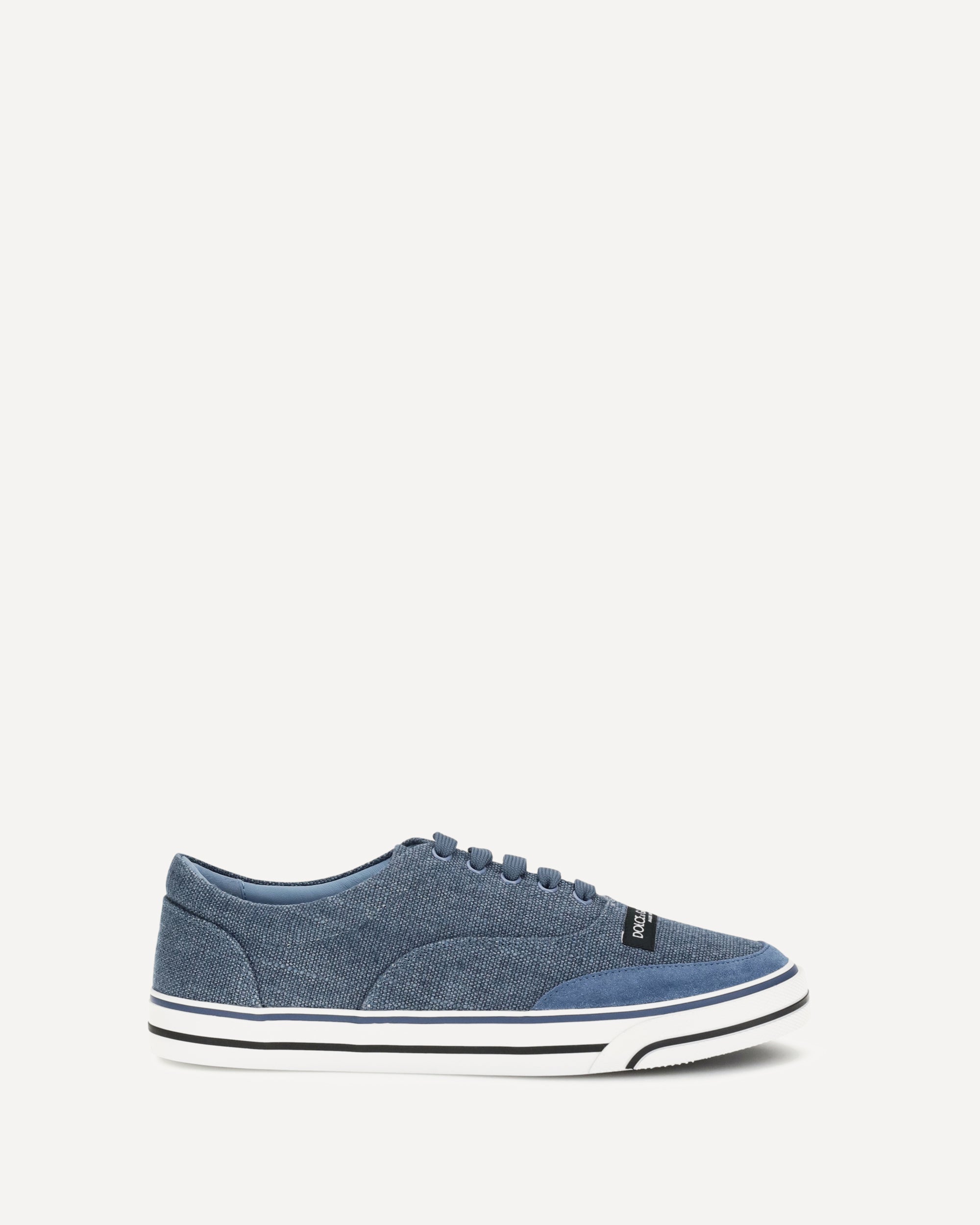DOLCE & GABBANA DG Sailing linen Sneakers LIGHT BLUE | Base Blu
