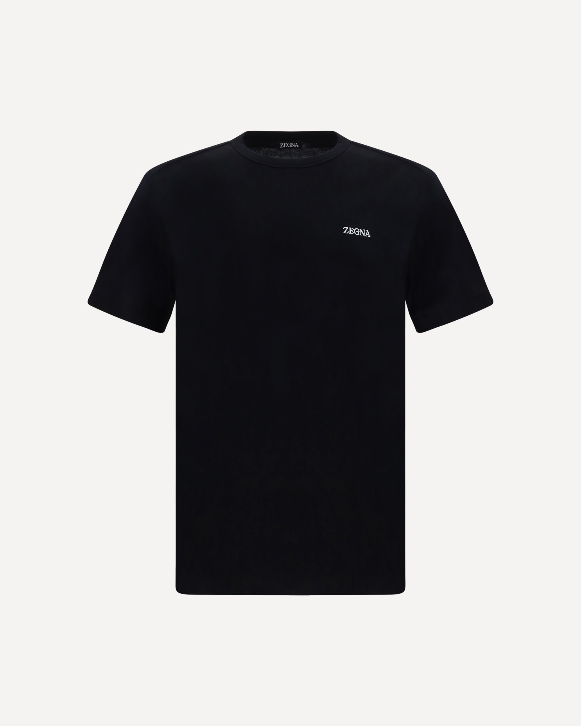 ZEGNA ブラック Tシャツ 新品同様 Zegna ロゴ Tシャツ | ブラック | FARFETCH JP