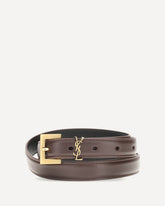 Cassandre slim Belt - BROWN | Base Blu