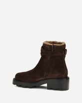 VLogo Signature leather ankle Boots - BROWN | Base Blu