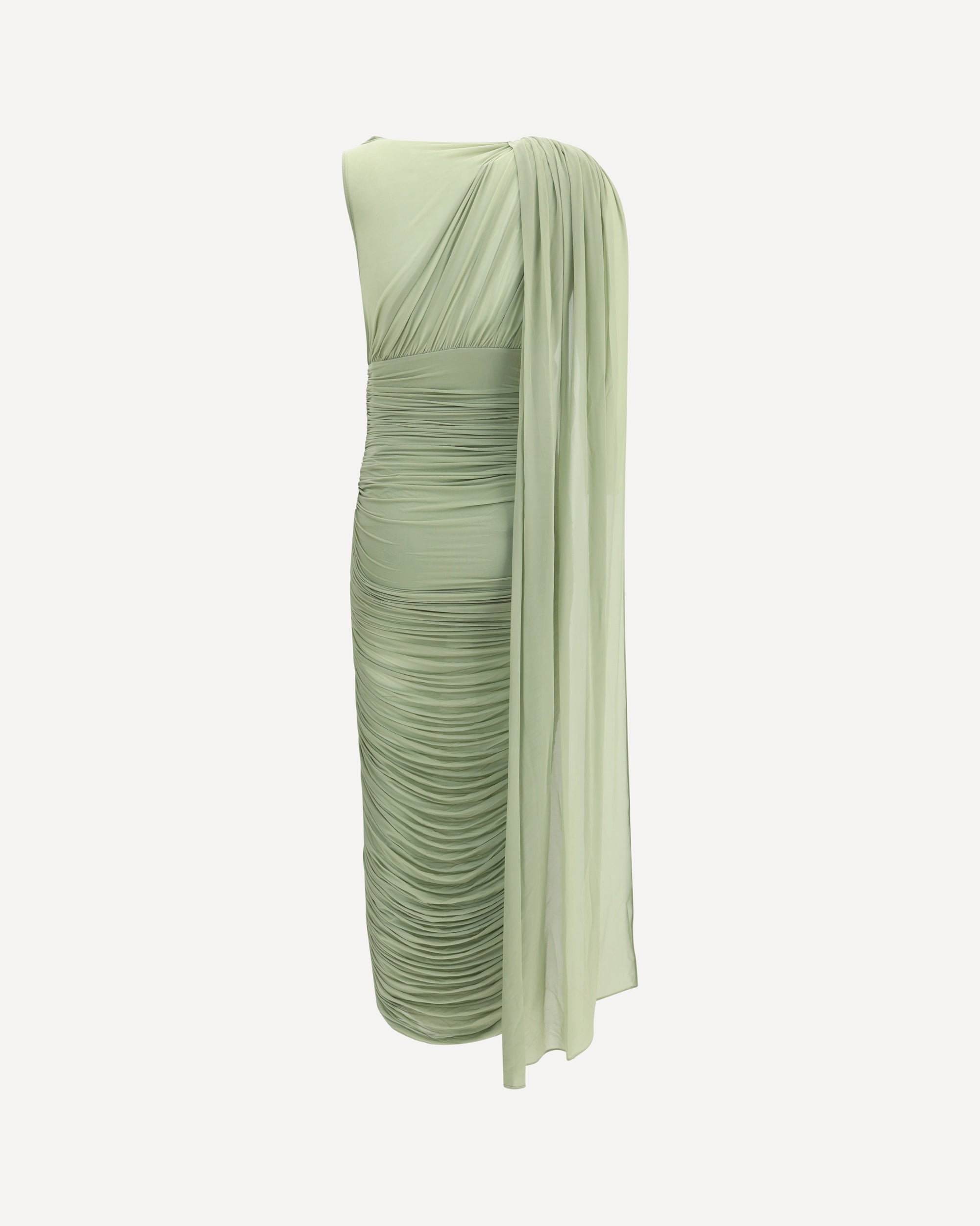 MAGDA BUTRYM Draped midi Dress GREEN | Base Blu