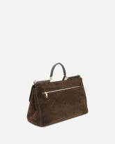 Sicily suede Handbag - BROWN | Base Blu