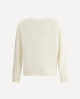 Scottish Teasel Cashmere Ls Crew Neck - CREAM | Base Blu