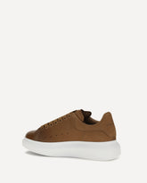 Oversized Sneakers in lea - BROWN | Base Blu
