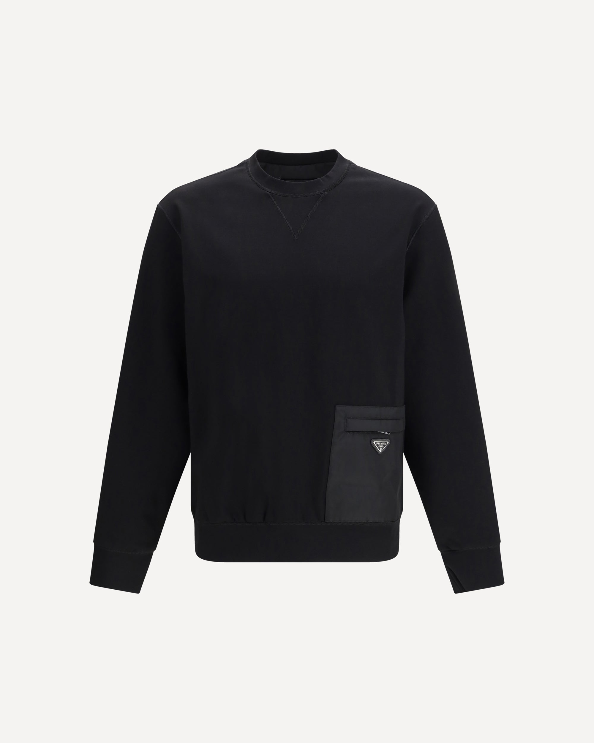 PRADA トレーナー Sサイズ PRADA Stretch jersey Sweatshirt BLACK | Base Blu