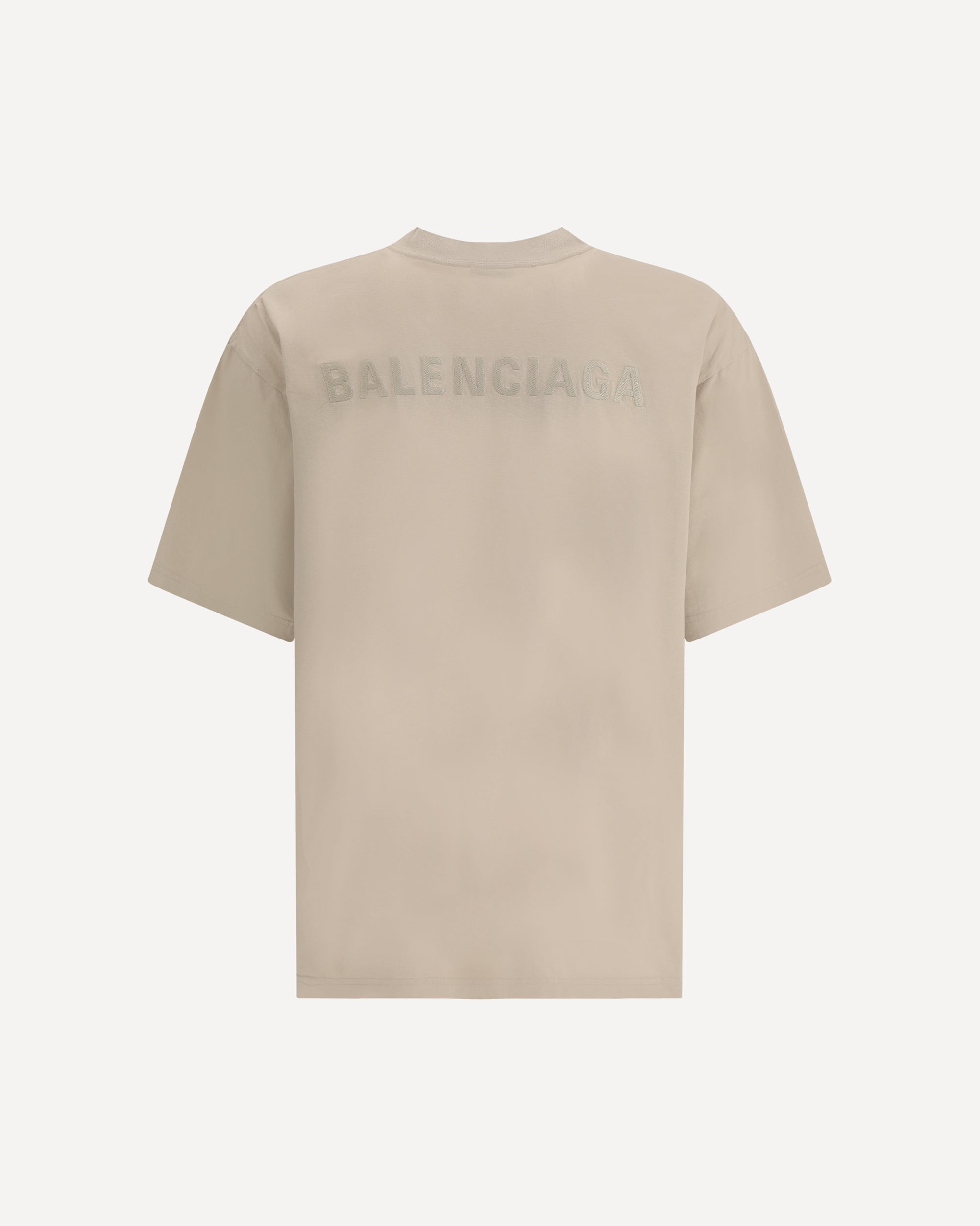 BALENCIAGA Logoed T-Shirt BEIGE | Base Blu BALENCIAGA Logoed T-Shirt BEIGE | Base Blu