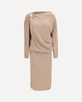 Wool long Dress - BEIGE | Base Blu