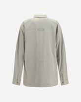 Cotton zipped pockets Jacket - GREY | Base Blu