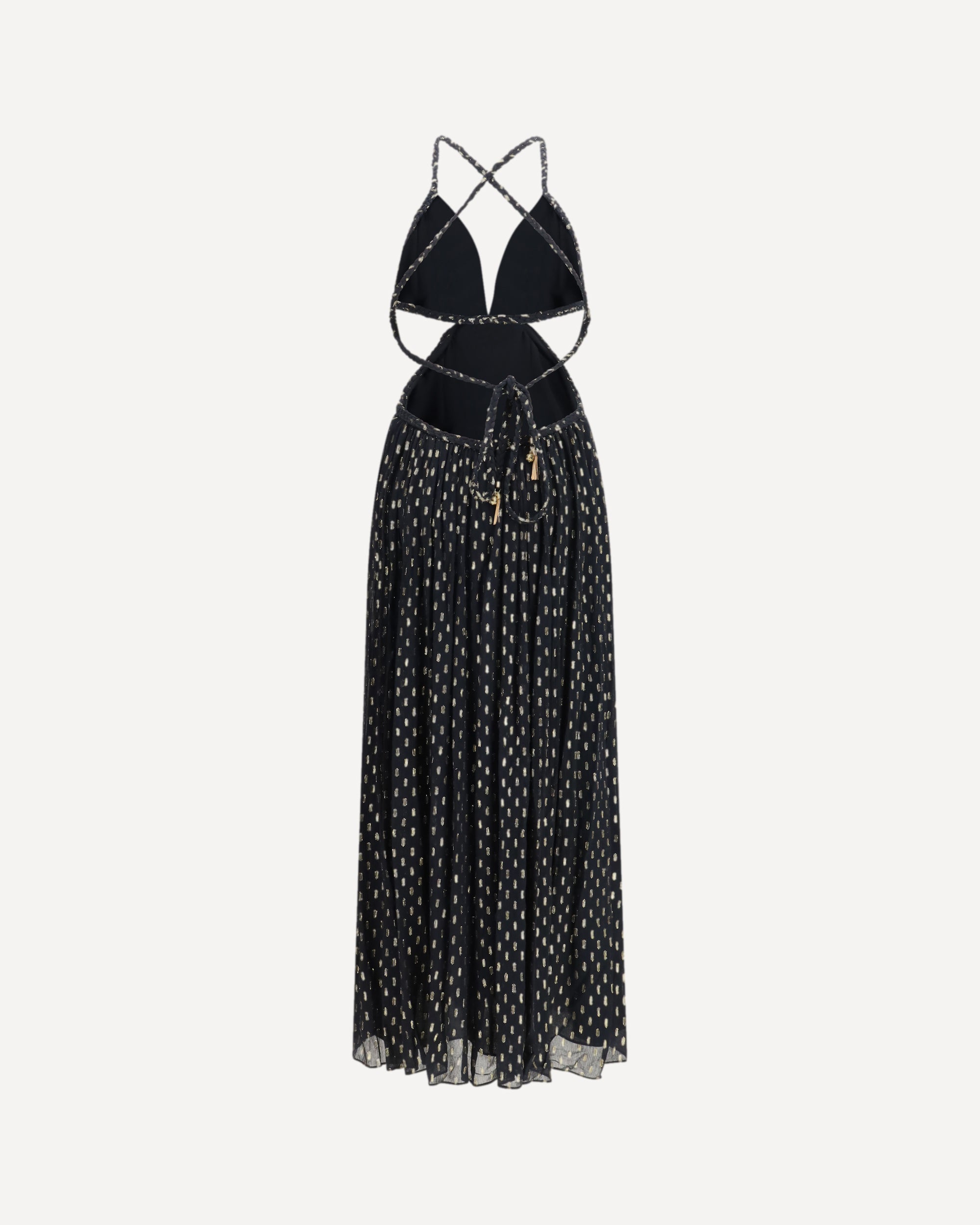 ZIMMERMANN Daylight Braid Trim Dress BLACK