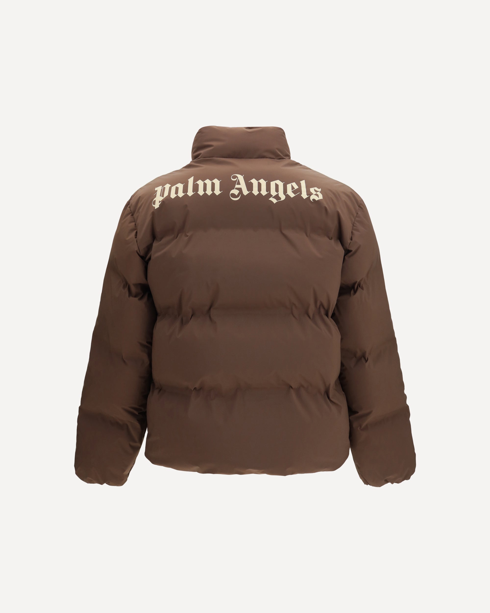 PALM ANGELS Classic logo track Down Jacket BROWN | Base Blu