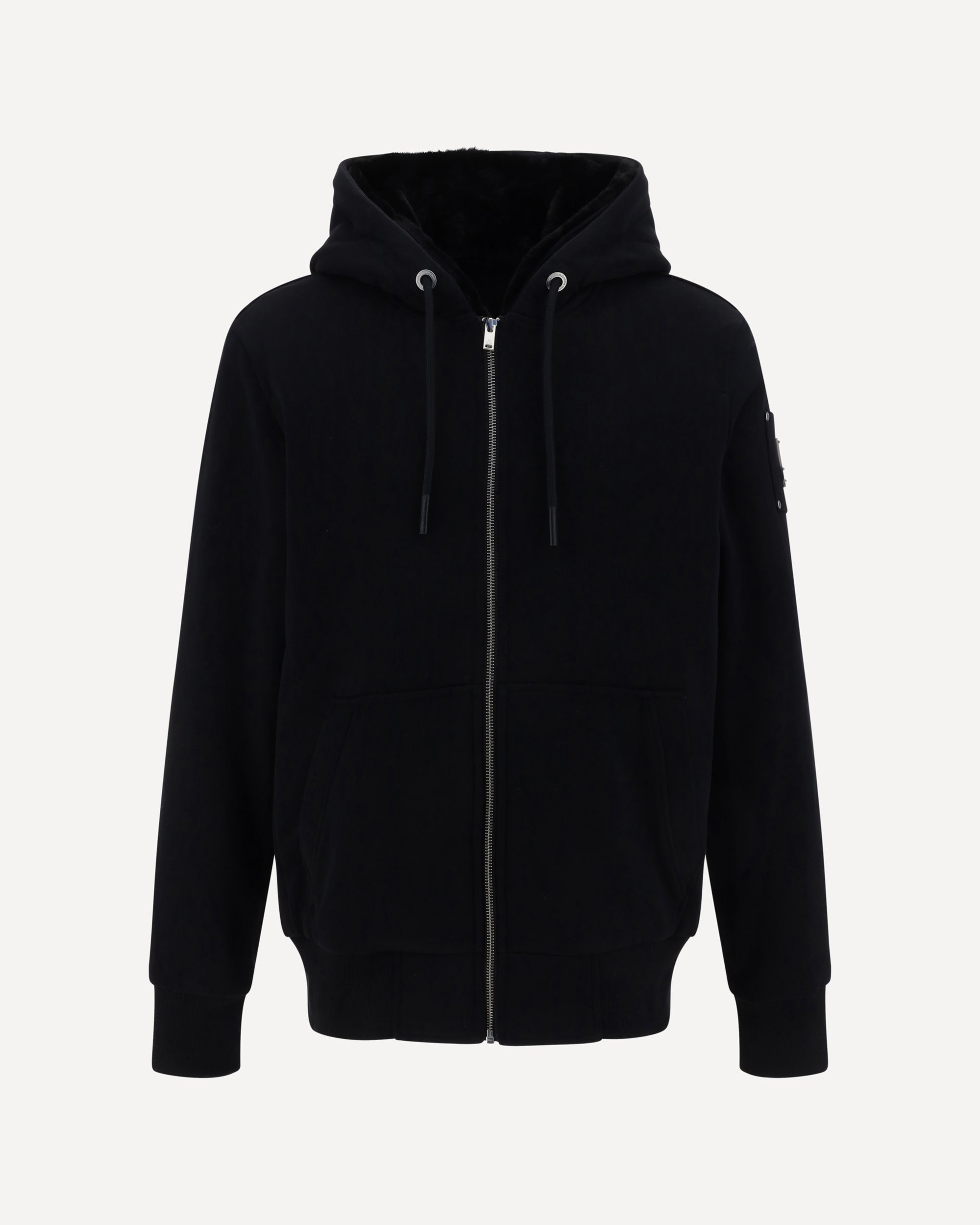 MOOSE KNUCKLES Bunny Hooded Sweatshirt BLACK | Base Blu
