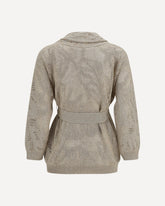 Cotton and linen Cardigan - BEIGE | Base Blu