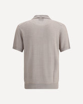 Silk Polo Shirt - BEIGE | Base Blu