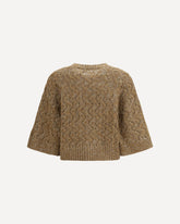 Open-knit construction Sweater - BEIGE | Base Blu