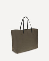 Borsa Shopping Roll grande in canvas - VERDE | Base Blu
